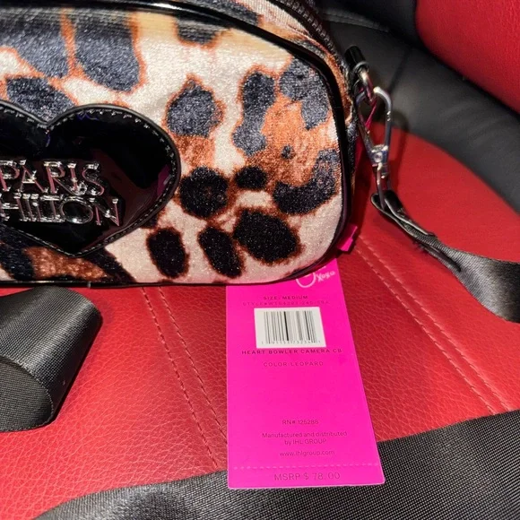 Paris Hilton Black and Brown Leopard Crossbody Bag - Picture 5 of 5